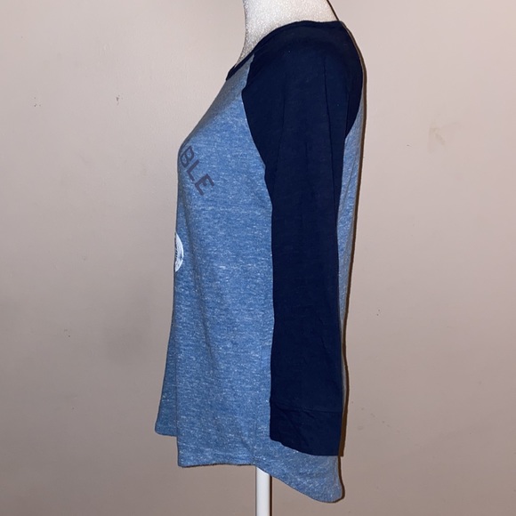 Norton by Lucky Brand Motorcycle Graphic Baseball Tee with 3/4 Sleeves - Picture 3 of 11